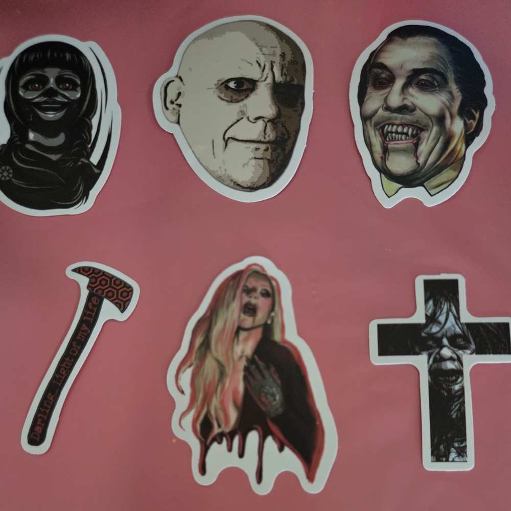 Horror-Themed Sticker Set
